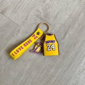 5/$20 Lakers Kobe Bryant 24 Keychain 'I love Kobe'